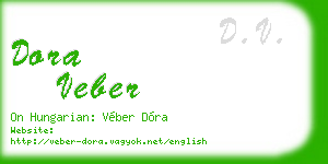 dora veber business card