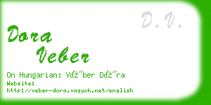 dora veber business card